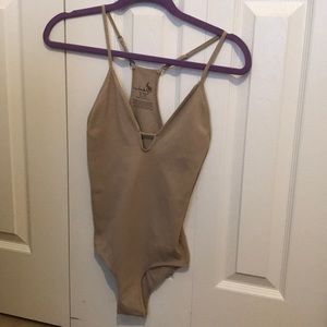 Free People Low V Body Suit